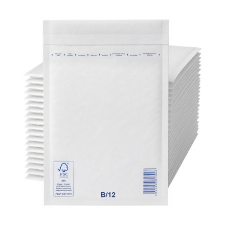 Koperty bąbelkowe ochronne VP B12 140x225 mm białe, karton 200 szt.