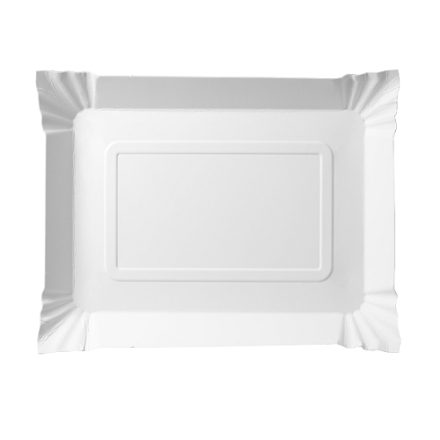 Tacki papierowe jednorazowe białe 20x25 cm 250 szt. do cateringu