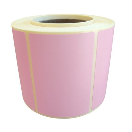 Etykiety termiczne samoprzylepne 60x40 mm różowe, rolka 500 szt.
