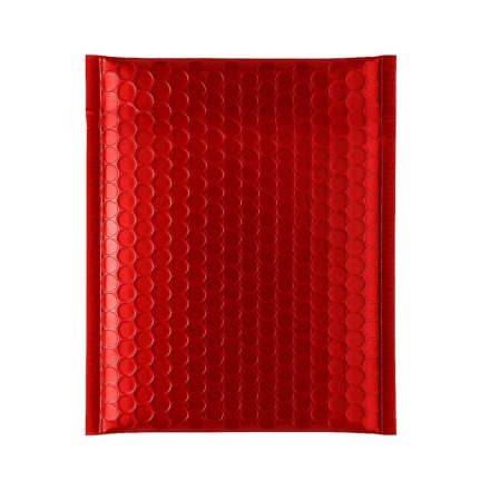 Koperta bąbelkowa metaliczna 220x265 mm czerwona do wysyłki