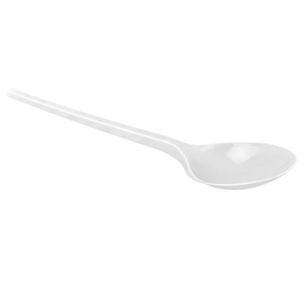 Łyżki jednorazowe białe plastikowe cateringowe 168 mm 100 szt.