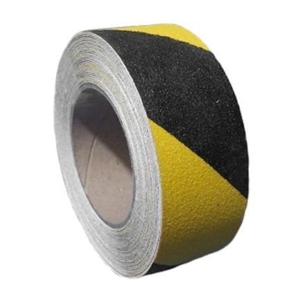 Taśma antypoślizgowa ostrzegawcza 100 mm x 18 m żółto-czarna