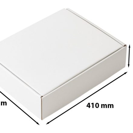 Karton wykrojnikowy 410x340x75 mm F427 biały Paczkomat gabaryt A