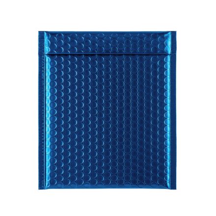 Koperta bąbelkowa metaliczna CD kwadratowa 165x165 mm niebieska 1 szt.