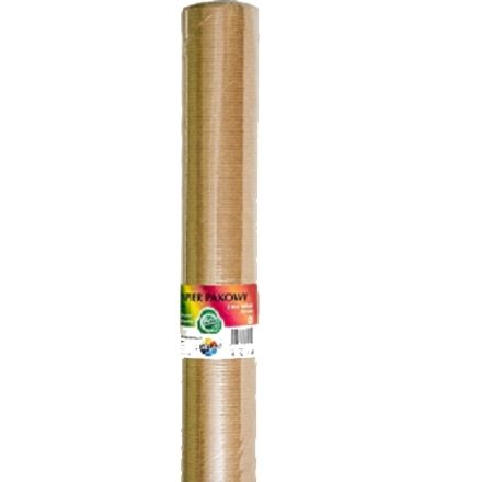 Papier osłonowy pakowy Kraft 100 cm x 5 m brązowy beztulejowy