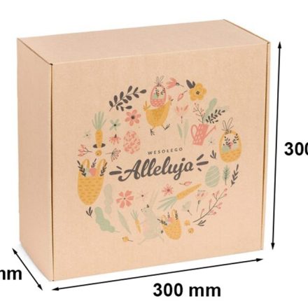 Karton wykrojnikowy Wielkanocny Alleluja wieniec 300x300x110mm