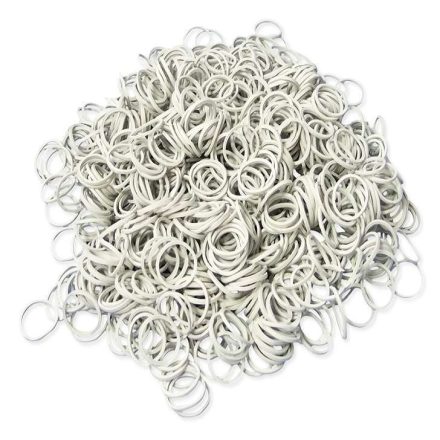 Gumki recepturki opaski gumowe białe 15 mm x 1,2 x 1,2 mm 1 kg