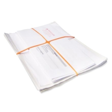 Gumki recepturki krzyżowe do akt 100x1,5x4,0 mm pomarańczowe 1 kg