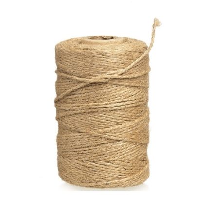 Sznurek jutowy brązowy 2 mm 500 g, szpagat do pakowania 180 mb