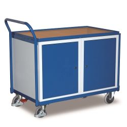 Wózek warsztatowy z uchwytem i 2 szafkami 1130x624x1013 mm SW-600.604