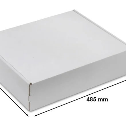 Karton wykrojnikowy 485x410x120 mm F427 biały - pudełko fasonowe