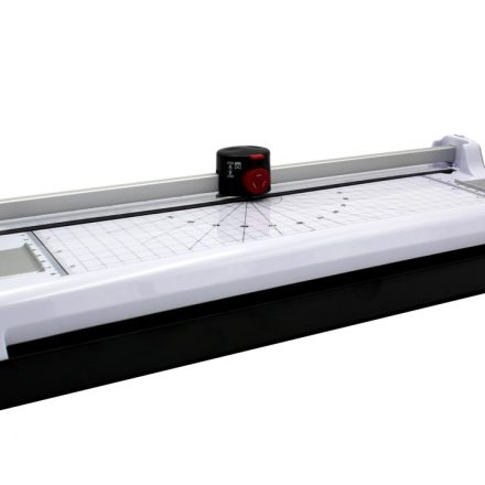 Laminator A3 VeroTech biały z trymerem i zaokrąglaczem rogów