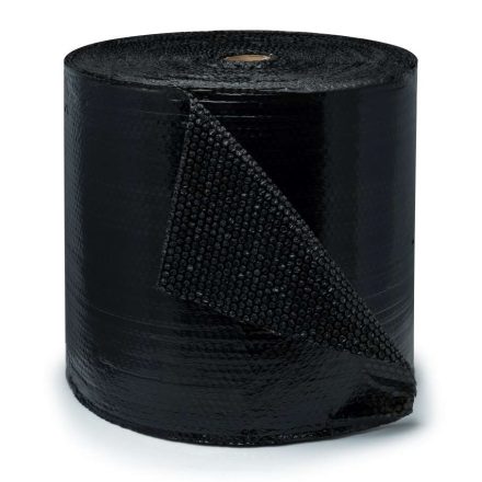 Czarna folia bąbelkowa ochronna 50 cm x 80 mb B1 10 mm do pakowania