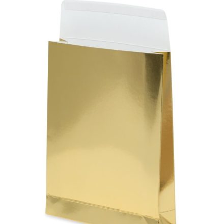 Koperty kartonowe C5 170x230x50 mm złote 220g 10 szt. samoprzylepne