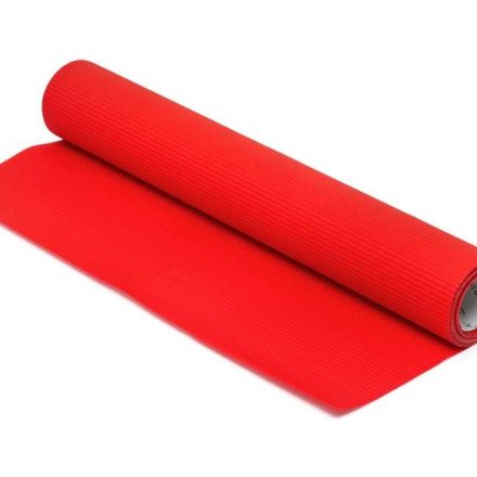 Papier karbowany ozdobny czerwony wodoodporny rolka 50 cm x 10 m