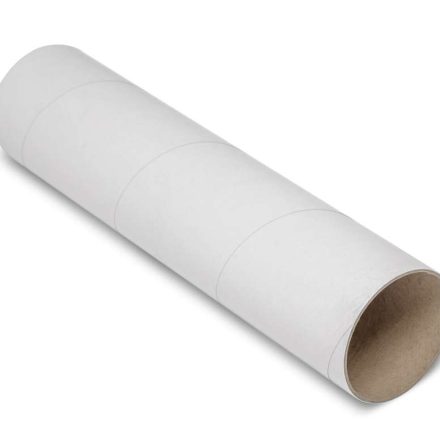 Tuba tekturowa kartonowa A3 biała 80 mm gr 2 mm L 350 mm na rysunki