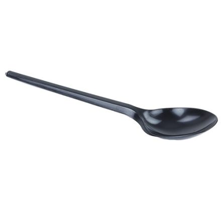 Łyżka jednorazowa plastikowa czarna 168 mm do cateringu 100 szt.