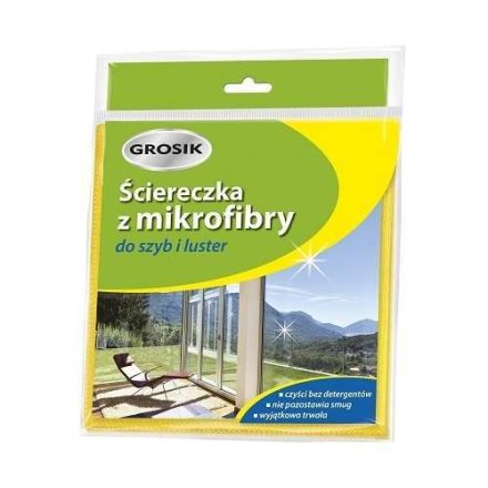 Ściereczka z mikrofibry Grosik do mycia szyb i luster bez smug