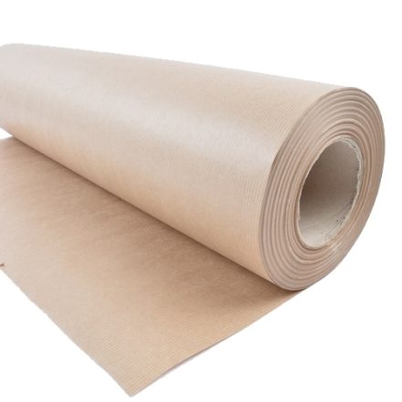 Papier pakowy Kraft prążek ozdobny brązowy rolka 60 cm 5 kg 80 g/m2