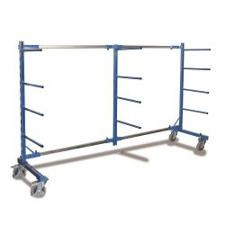 Wózek transportowy z ramionami nośnymi 3 słupki 12 ramion SW-210.006