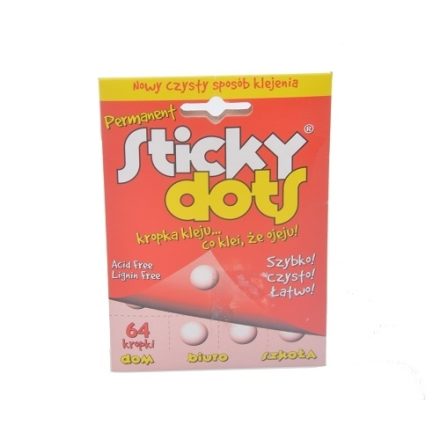 Kropki kleju permanentne Sticky Dots 64 szt. do rękodzieła i biura