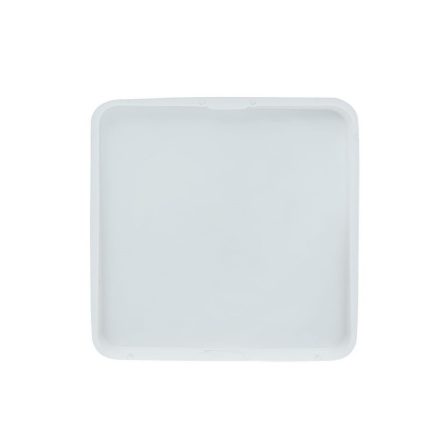 Denko do tuby kwadratowej 100x100 mm - biała zaślepka polietylenowa