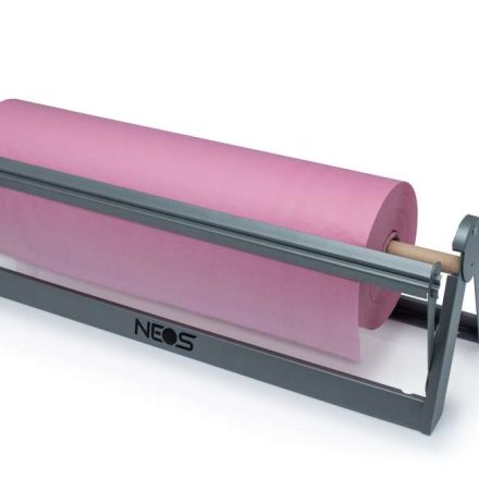 Stalowy dyspenser do papieru pakowego 60 cm ścienny z odcinaczem