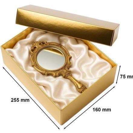 Pudełko prezentowe laminowane złote 255x160x75 mm na prezent