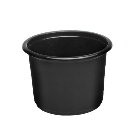 Pojemnik do zgrzewu okrągły PP 500 ml czarny fi 115 mm 50 szt.