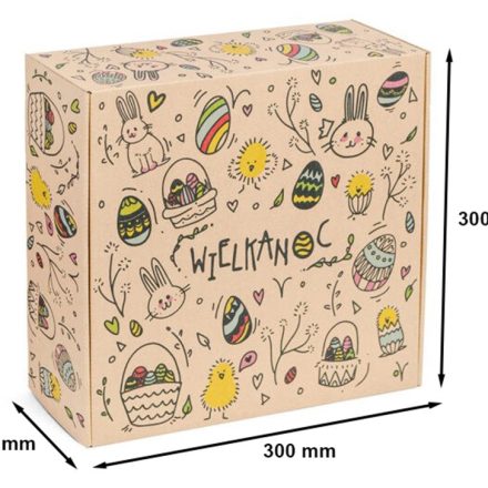 Karton wykrojnikowy wielkanocny 300x300x110 mm pudełko fasonowe