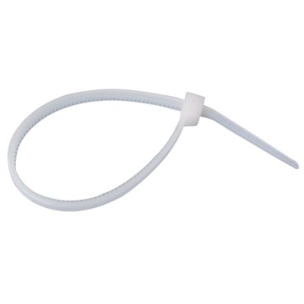 Opaski zaciskowe do kabli plastikowe 100 x 2,5 mm białe 100 szt