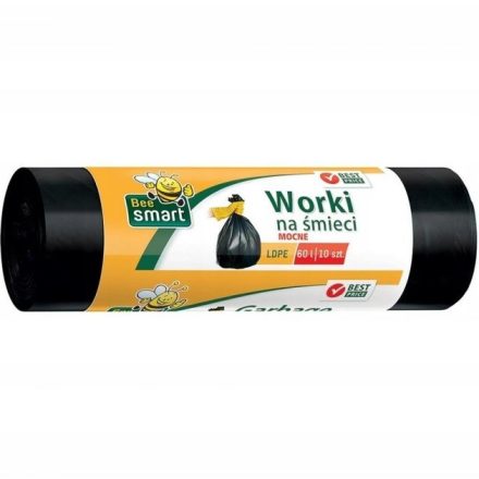 Bee Smart worki na śmieci czarne LDPE 60L, opakowanie 10 sztuk
