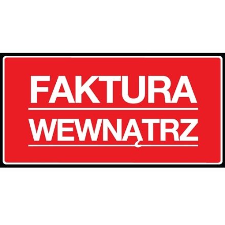 Naklejki Faktura Wewnątrz, etykiety samoprzylepne 100x50 mm 100 szt