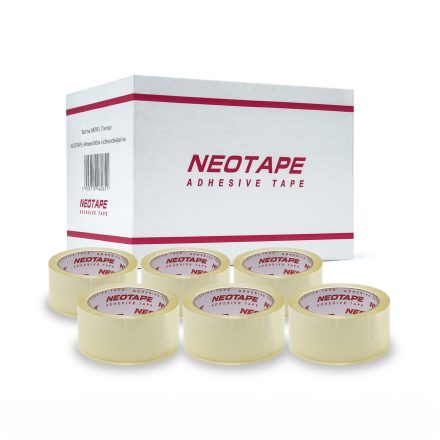 Cicha transparentna taśma pakowa NEOTAPE 48 mm x 60 m, karton 72 rolek