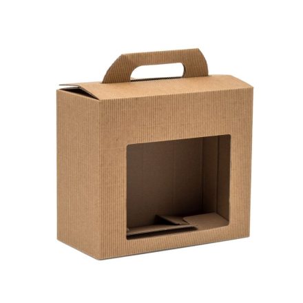 Pudełka kartonowe karbowane na 2 słoiki 0,9l 195x95x165mm 10 szt.