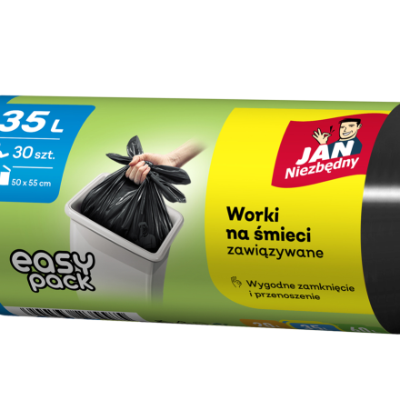 Jan Niezbędny JN worki na śmieci HD Easy-pack czarne 35 l 30 szt.