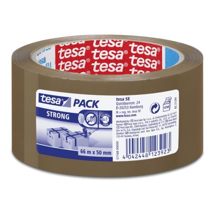 Taśma pakowa cichoodwijalna TESA 66m/50mm - Brąz