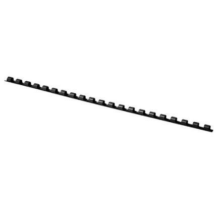 Grzbiety do bindowania plastikowe 6 mm A4 czarne 100 szt. 25 kartek