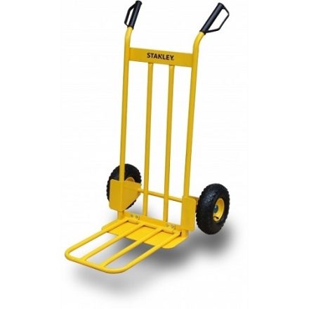 Wózek Stanley dwukołowy stalowy 200 kg, łopata 420x170 mm żółty