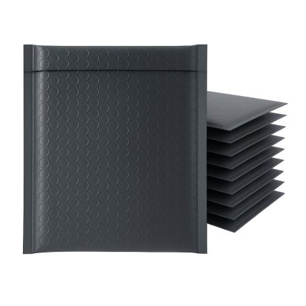 Koperta Bąbelkowa Metaliczna CD 165x165mm Grafitowa 100 sztuk Premium