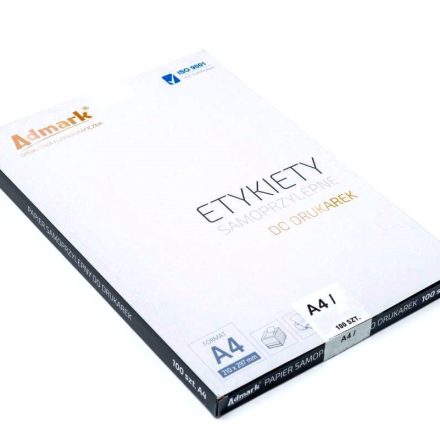 Etykiety samoprzylepne A4 105x148,5 mm 4/ark. 100 ark. białe matowe