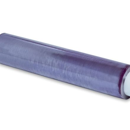 Folia spożywcza PVC do żywności na rolce 450 mm x 180 m fioletowa 8 um