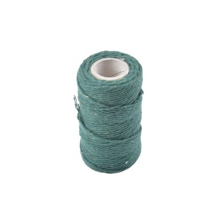 Sznurek bawełniany zielony 2 mm 70 m na szpuli 100 g
