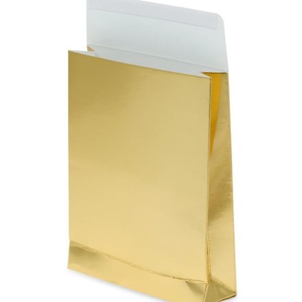 Złota koperta kartonowa na prezent 80x120x30 mm 220 g 10 sztuk