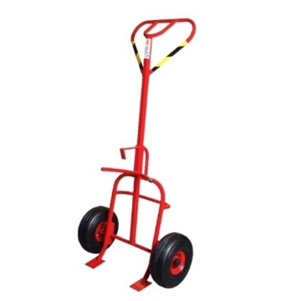 Wózek transportowy do metalowych beczek GRZEŚ I 250 kg, koła 300 mm
