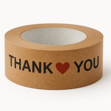 Taśma papierowa pakowa kraft Thank You 48 mm x 50 m z nadrukiem