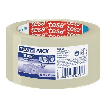 Taśma pakowa cichoodwijalna TESA 66m/50mm Transpar