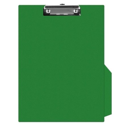 Clipboard PVC A4 zielony z kieszonką, podkładka z klipsem na dokumenty
