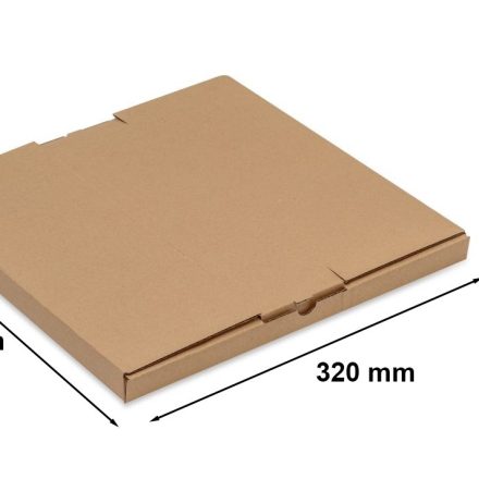 Karton wykrojnikowy na płyty winylowe, pudełko 320x320x20mm brązowe