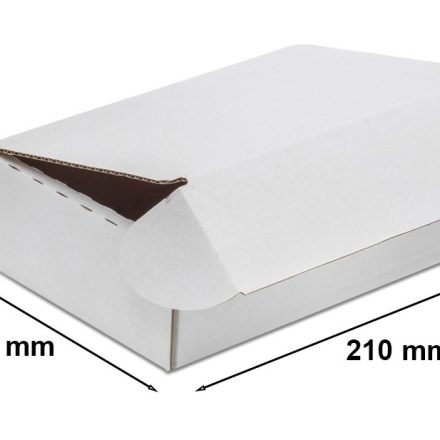 Karton wykrojnikowy F427 biały A5, pudełko fasonowe 210x155x65 mm